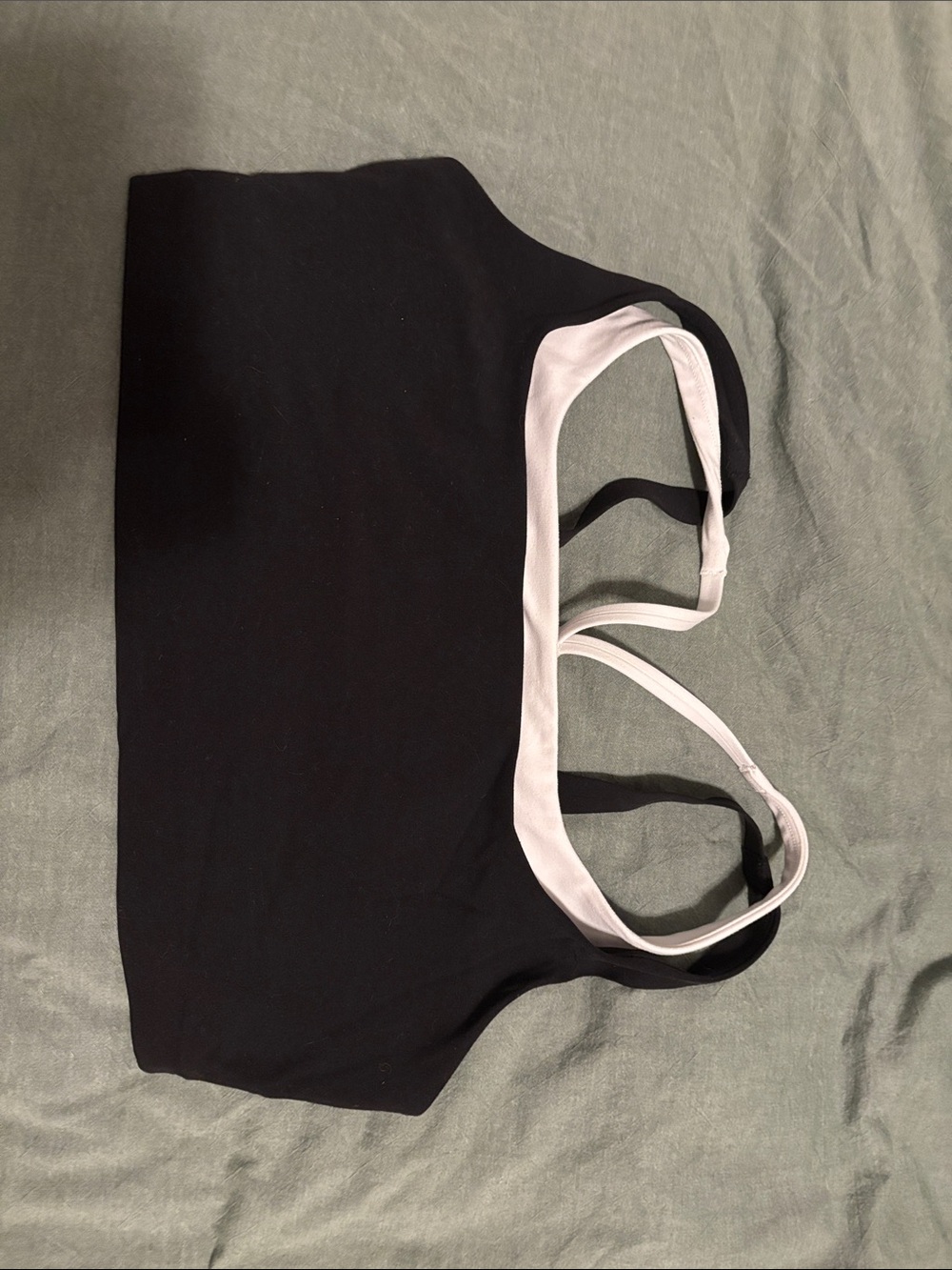 Athleta Black Sports Bra with white lining